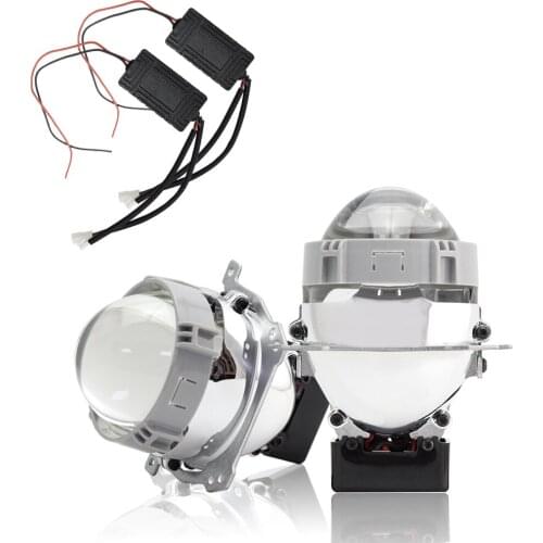 SHUOKE 2.5" MINI BI LED PROJECTOR LENS KIT, LHD RHD EASY INSTALLATION H1 H7 H4 HEADLIGHTS 36W BILED WITH LOW HIGH BEAM