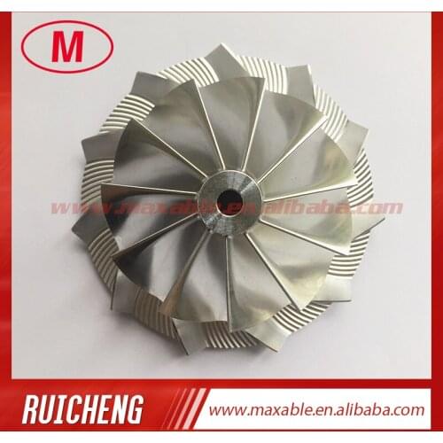 T04E 66.10/92.61mm 11+0 blades turbocharger billet/milling/aluminum 2618 compressor wheel for Racing