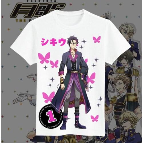 The Animation Cosplay T Shirt Cartoon Mutsuki Hajime Minaduki Rui Printed Summer T-Shirt Casual Top Tee Fashion tshirt Costume
