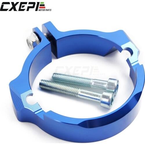 Exhaust Flange Guard for Husqvarna TE TC TX 250 300 2017-2020 2019 2018 Exhaust Outlet Pipe Clamp Adaptation For KTM SX XC XCW