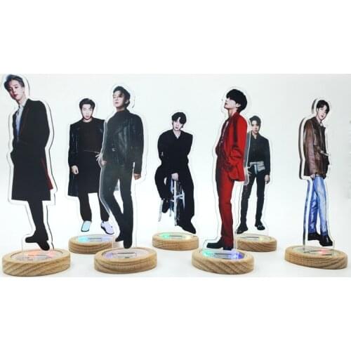 Kpop Star Light Acrylic Stand Figure Model Jungkook Jin RM Jimin Suga Jhope V Action Stand Desk Decoration Fans Gift Collection