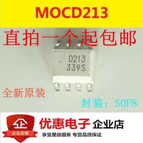 10PCS New original MOCD213R2M MOCD213M printing die D213 SOP-8 patch