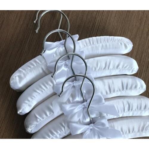 20CM Baby Cloth Hangers Silk Fabric Hangers Childrens Clothes Hangers White 100pcs/lot SN3076