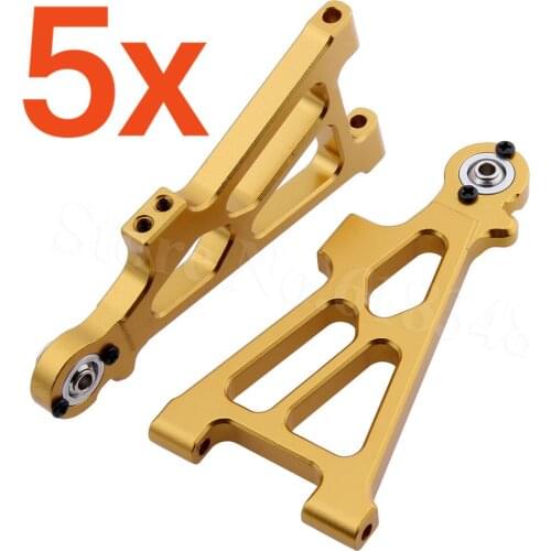 5 Pairs Alum Front Lower Susp Arm 2P (L/R) For Himoto Tanto E10XB RC Car Replacement of 33202 (33202G) Wholesale