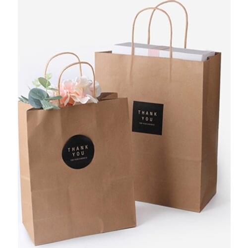 50pcs 15x21x8cm Kraft Paper Bags Environmental Protection Black White Color Paper Bags Wedding Birthday Party Gift Bags Supply