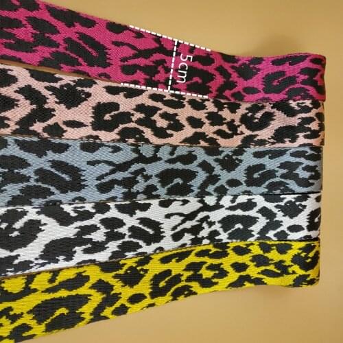 Free Shipping 2" High Quality Double Side Jacquard Webbing Straps 5cm Width 5 Yards DIY Sewing Shoulder Bag Belt Accessories