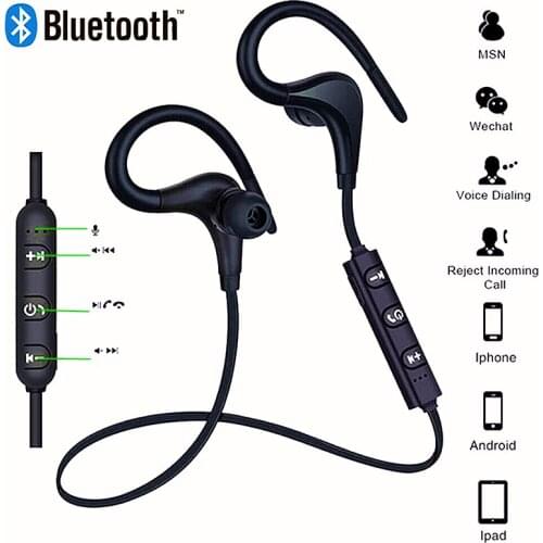 Wireless Earphones Neckband Bluetooth Earbud Music Sports Earphone Handsfree Headset For Mobile Phone Tablet Running headsets