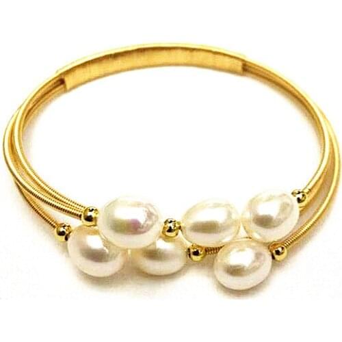 Natural freshwater pearl bracelet bohemian baroque large pearl material ladies bracelet 2020 new charm jewelry wholesale bracele