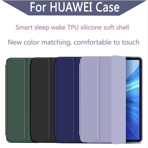 For Huawei MatePad Pro 10.8 Tablet PU Leather Cover for Honor V6 10.4 " 2020 Case For Mediapad M6 8.4 10.8 inch 2019 soft shell