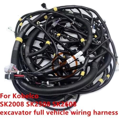 For excavator wiring harness Kobelco SK200-8 SK250-8 SK260-8 full vehicle wiring harness high-quality accessories free shipping