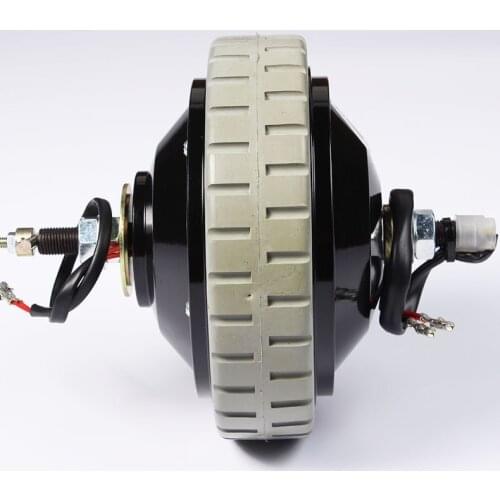 Electric wheel hub motor,Electric bike motor, electric brush DC hub motor 6 inch 75W 24V Removable hub motor