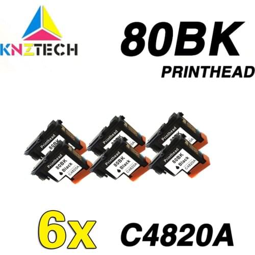 6PCS hotsell for C4820A printhead compatible for hp 80 printheas for hp80 Designjet 1000 1050c 1055 printer