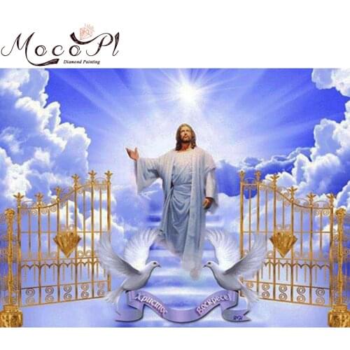 Jesus Religion Diamond Painting Full Drills Diamond Embroidery Round/Square Rhinestone Mosaic Christmas DIY Gift Home Decor Art
