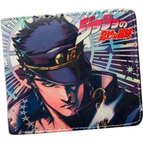 Jojo bizzare adventure anime wallet card id holders Demon Slayer Bifold purses& wallets wholesale