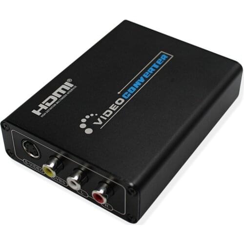 Mini HDMI To AV RCA Composite & S-video Video R/L Audio Converter HDMI2AV Support 720P/1080P for DVD PS2 PS3 Xbox HDTV