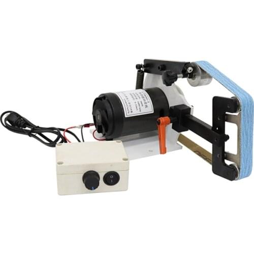 220V GTmini-I Mini DIY Belt Sander Polisher Grinding Machine 0-6500RPM 700W With 13Pcs 660x25MM Sand Belts