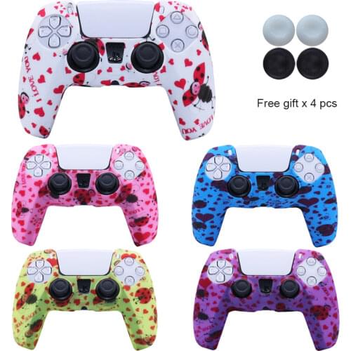 Soft Silicone Cover Case For Playstation 5 PS5 Controller Skin Protective Case Gamepad Joystick Skin Video Games Accessorries