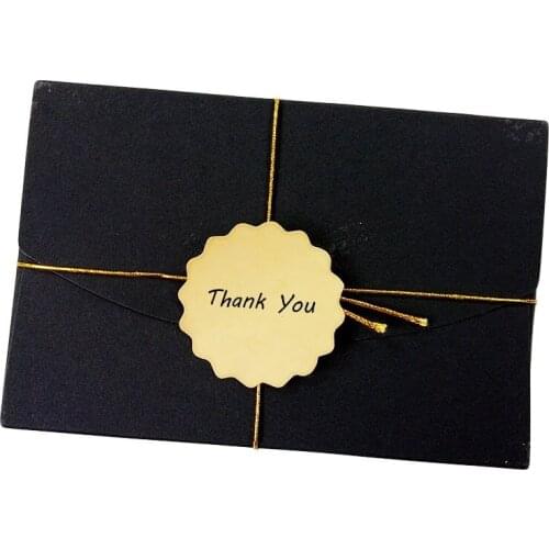 100 Pcs/lot Simple design Diameter 5cm Adhesive Kraft Paper Seal Sticker Gift Cake Baking Package Label Stickers Scrapbooking