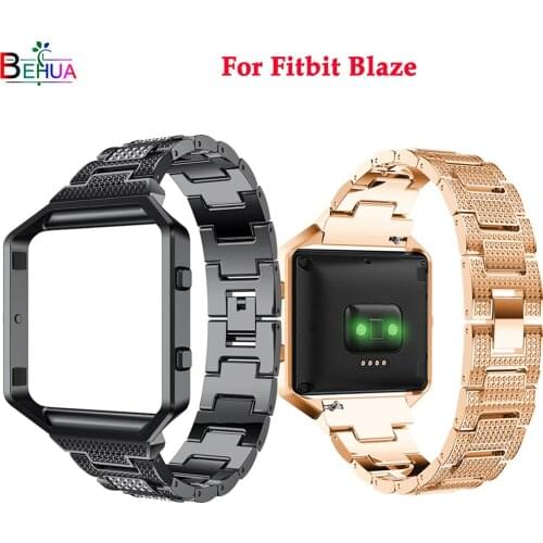New Wrist band for Fitbit Blaze smart watch replacement luxury Stainless steel fashion watchband strap for Fitbit Blaze bracelet