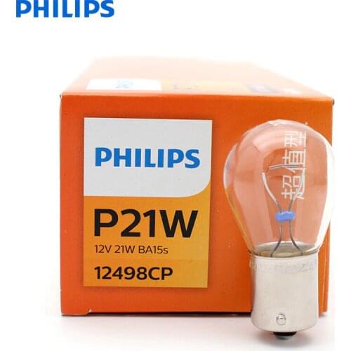 Philips Vision P21W S25 12498CP BA15s Standard Turn Signal Lamps Original Fog Bulbs Reverse Light Wholesale 10pcs