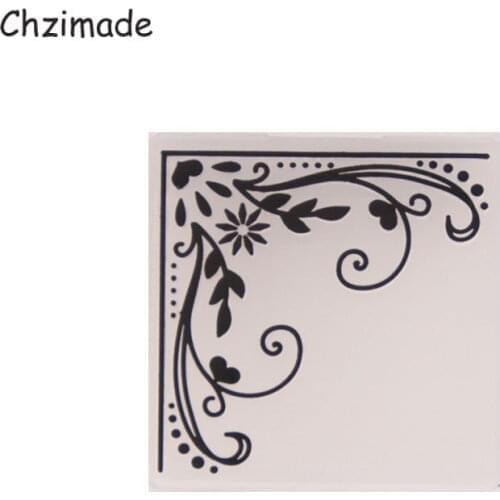 Chzimade Flower Design Embossing Folders Plastic Template For DIY Paper Scrapbooking Stencil Wedding Card Decoration