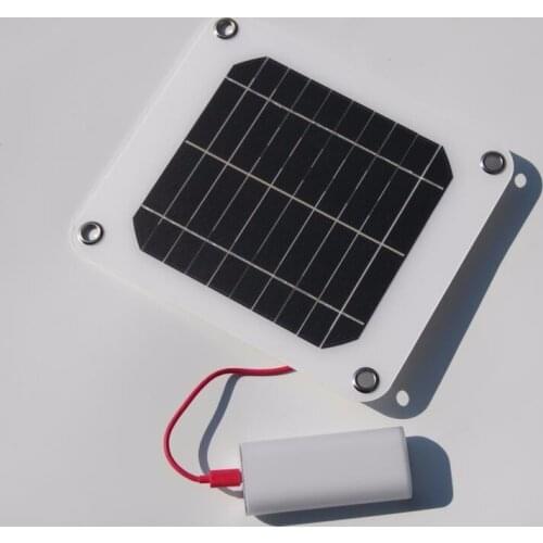 BUHESHUI Portable Solar Charger 5W Solar Panel Chager 5V USB Output Power Supply Outdoor 2pcs/lot New High Efficiency