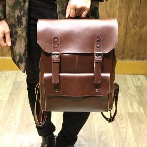 Tide! 2021 High Quality Personalized Fashion Student Bag Brown Bag Men and Women Backpack Large Capacity Bag Leisure School Bag