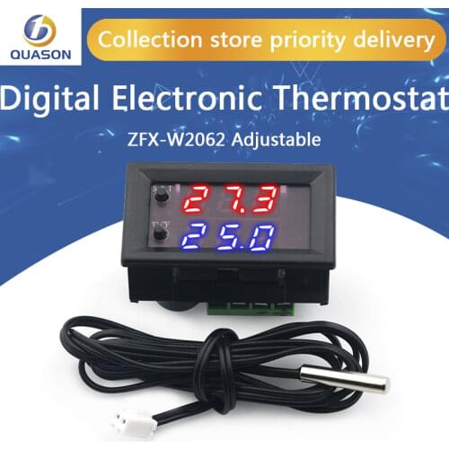 ZFX-W2062 Microcomputer Digital Electronic Thermostat Fahrenheit Instantaneous Conversion Adjustable Thermostat