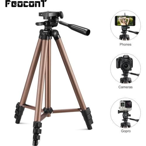 Aluminum Alloy Tripe Stand 50Inch Professional Tripod Statyw For Phone Telefon For Canon Nikon DSLR Digital Camera DV Camcorder