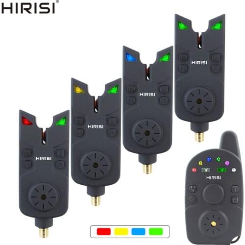 Carp Fishing Alarm Set Wireless Bite Alarm 1+4 Waterproof Fishing Bite Alarm Indicator SA