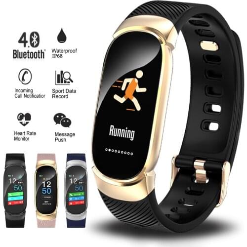 Sport Smart Bracelet IP68 Waterproof Dynamic Heart Rate Blood Pressure Monitoring Fitness Tracker Smart Wristband for Men Women
