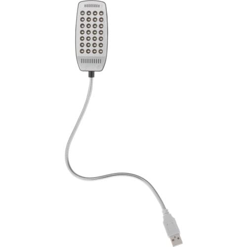 USB Portable Reading Lamp with 28 LED Flexible Gooseneck for Notebook Laptop PC Computer Night Light