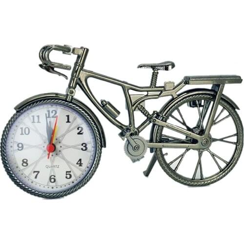 Vintage Bicycle Alarm Clock ABS Plastic Bike Table Clocks Ornament Decorations Cycling Equipment High Quality