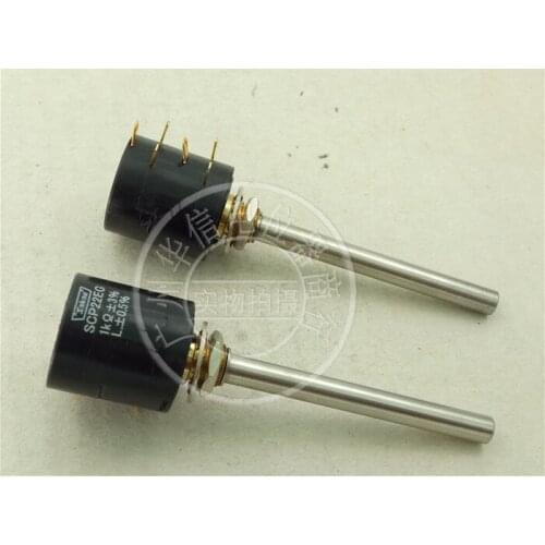 [VK] Japan SAKAE SCP22EG 1K double potentiometer conductive plastic potentiometer shaft 6MM switch
