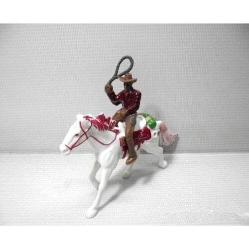 1:100 Western Cowboy Model Layout HO Scale People Figure Models Sand Table Toys F3ME