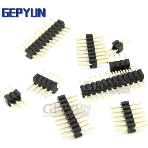 1.27mm 1.27 Pin Header Single Row Male Breakaway PCB Board Connector Pinheader 1*2/4/5/6/8/10/12/15-40p 50p For Arduino Gepyun
