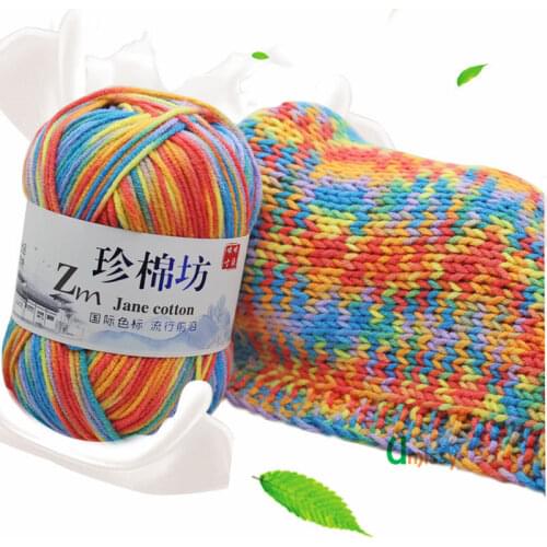 1pc 50g Knit Yarn Laine Crochet Thread Cotton Blended Yarn Baby Sweater Estambre Para Tejer