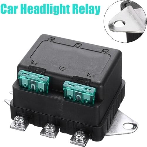 1pc Car Auto Twin High Low Headlight Relay Fused Double Fuse NLR-132 12V 30A Accessories Parts