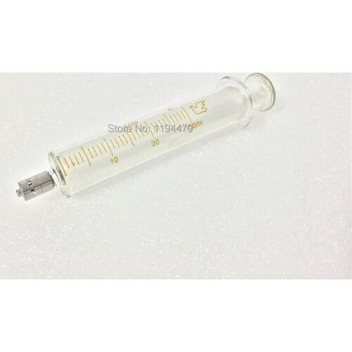 2pcs/Lot 30ml 30cc Glass Syringe Luer Lock Head Reusable Glass Injector Lab Glassware