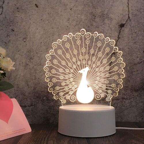 3d Night Light Creative Gift Bedroom Bedside Desk Led Desk Lamp Birthday Gift Customization