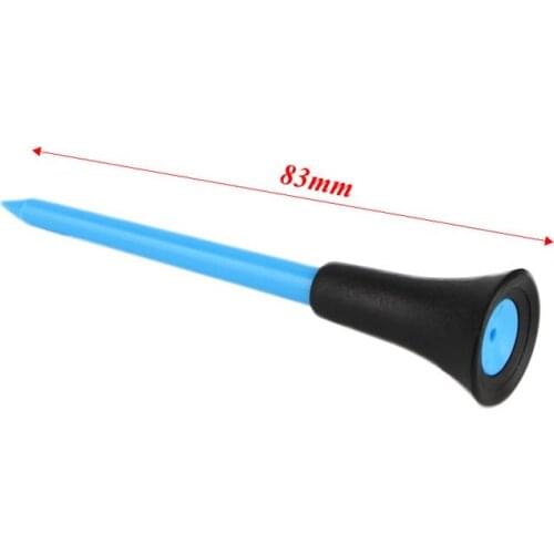 50pcs Golf Tools 83mm Multicolor Plastic Golf Tees Rubber Cushion Professional RXBC