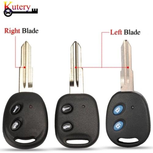 Kutery Car Key Shell For Chevrolet LOVA Sail Epica Lechi Spark 2 Buttons Replacement Key Case Cover With Uncut Blade Blank