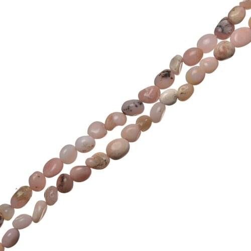Pretty Irregular Pink Aobao Stone Beads 5-10mm Pick Size For Diy Bracelets 16inch H755