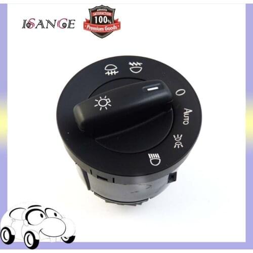 ISANCE Headlight Fog Light Switch Contorl 1K0941431 5ND941431 For VW Jetta 5 Golf GTI MK5 MK6 Passat B6 Rabbitt Tiguan Scirocco