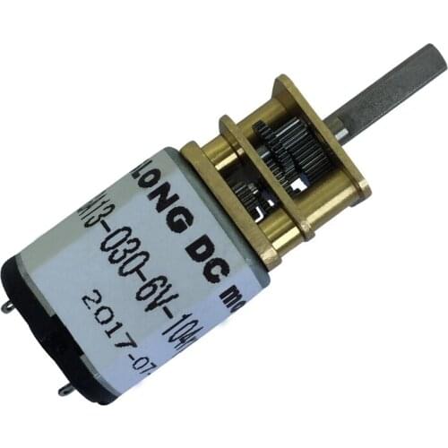 JGA13-030 Gear Motor 13mm Miniature Precision Metal Gear Box Electronic Lock 6V 104RPM