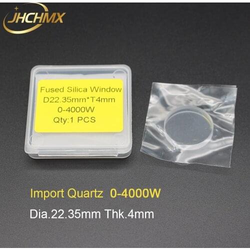JHCHMX Import Quartz Fiber Laser Protective Lens/Windows 22.35x4mm 0-4000W 1064nm For Fiber Laser Cutting Machines Factory Sales
