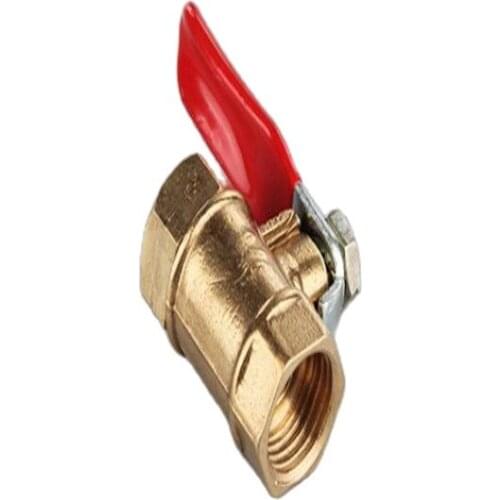 Red handle Ball valve Small valve Faucet Switch 1 point 2 points 1/4 Release venting water pipe