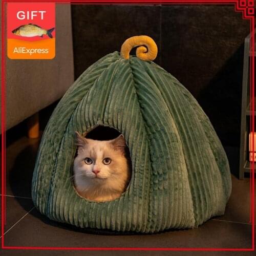 Hot Sell Cat House Dog for Cats Sleep Bed Small Dogs Pet Warm Mat Winter Beds Kitten Cave Nest Home Puppy Window Products