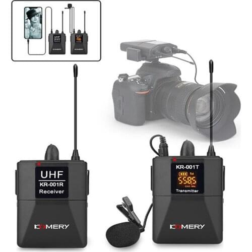UHF Camera Microphone Wireless Phone Microphone for DSLR Camera Interview Live recording