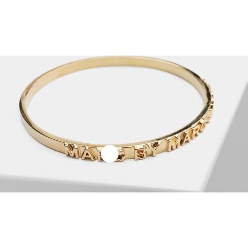 N38 fashion jewelry bracelet for women open couple bangle girls gift punk style cuff